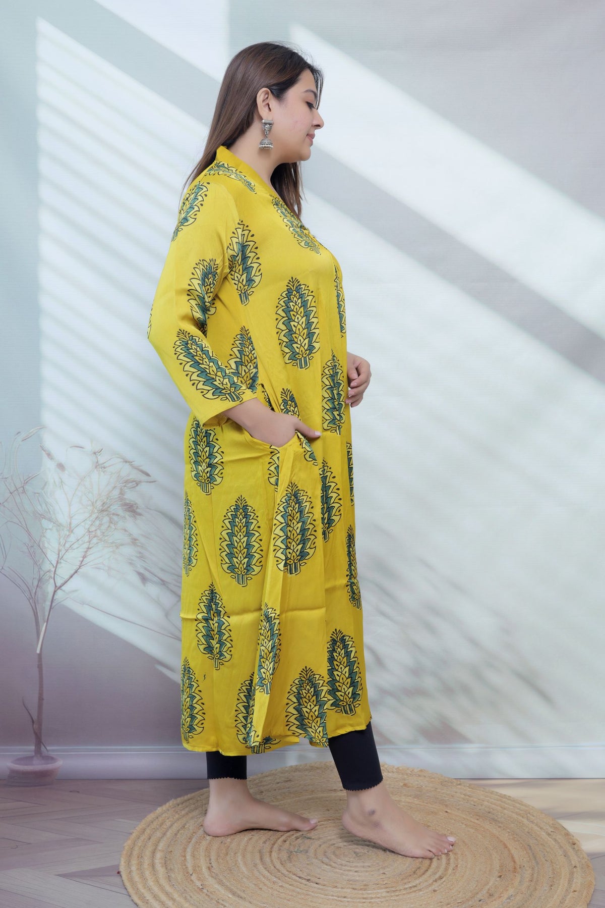 Keshvi Ajarakh Modal Silk One piece Kurti