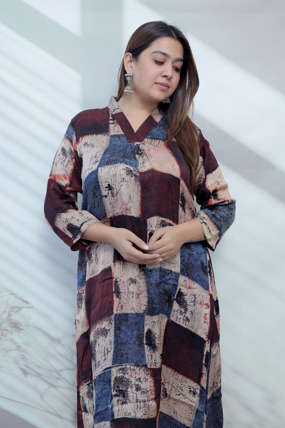 Keshvi Ajarakh Modal Silk One piece Kurti