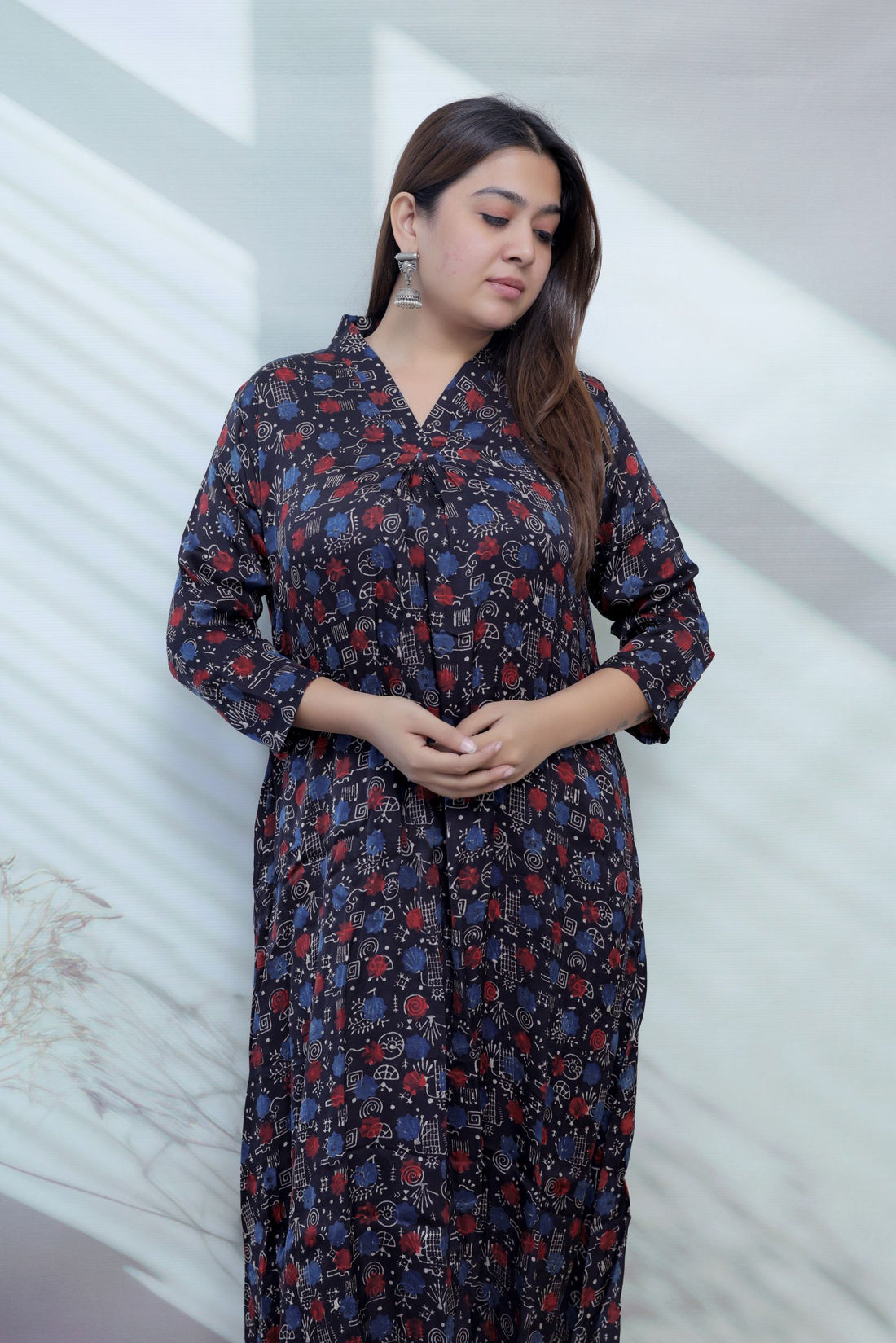 Keshvi Ajarakh Modal Silk One piece Kurti