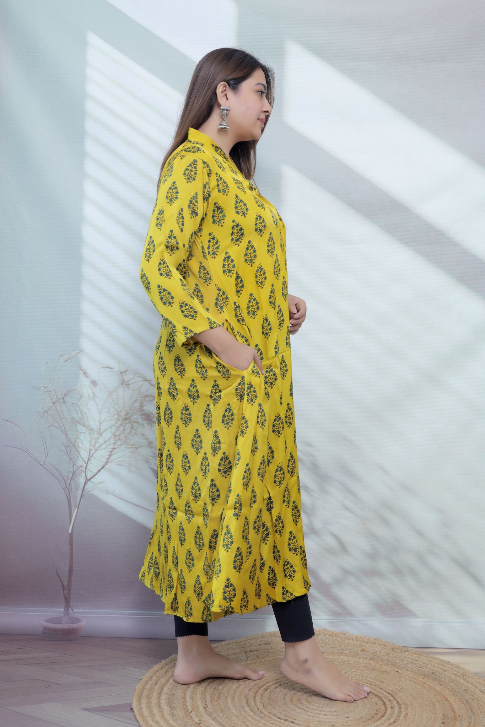 Keshvi Ajarakh Modal Silk One piece Kurti