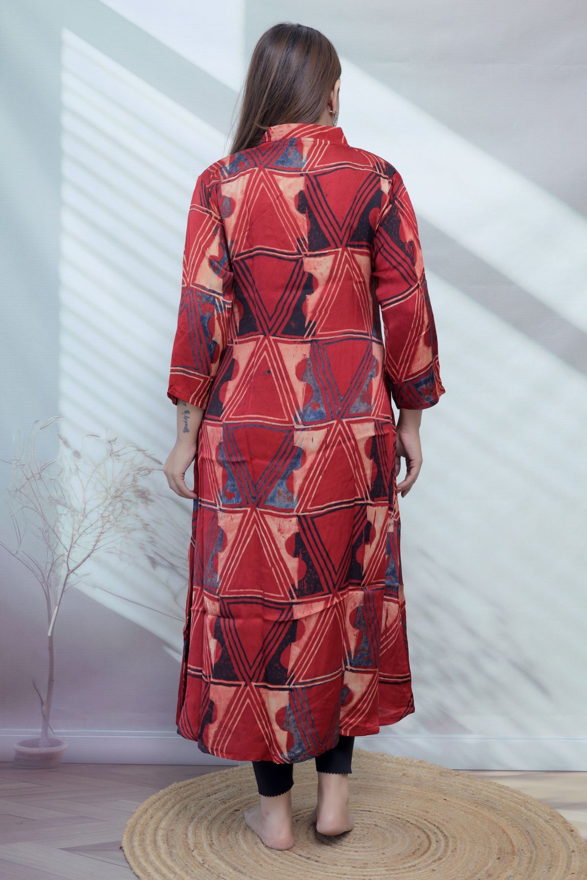Keshvi Ajarakh Modal Silk One piece Kurti