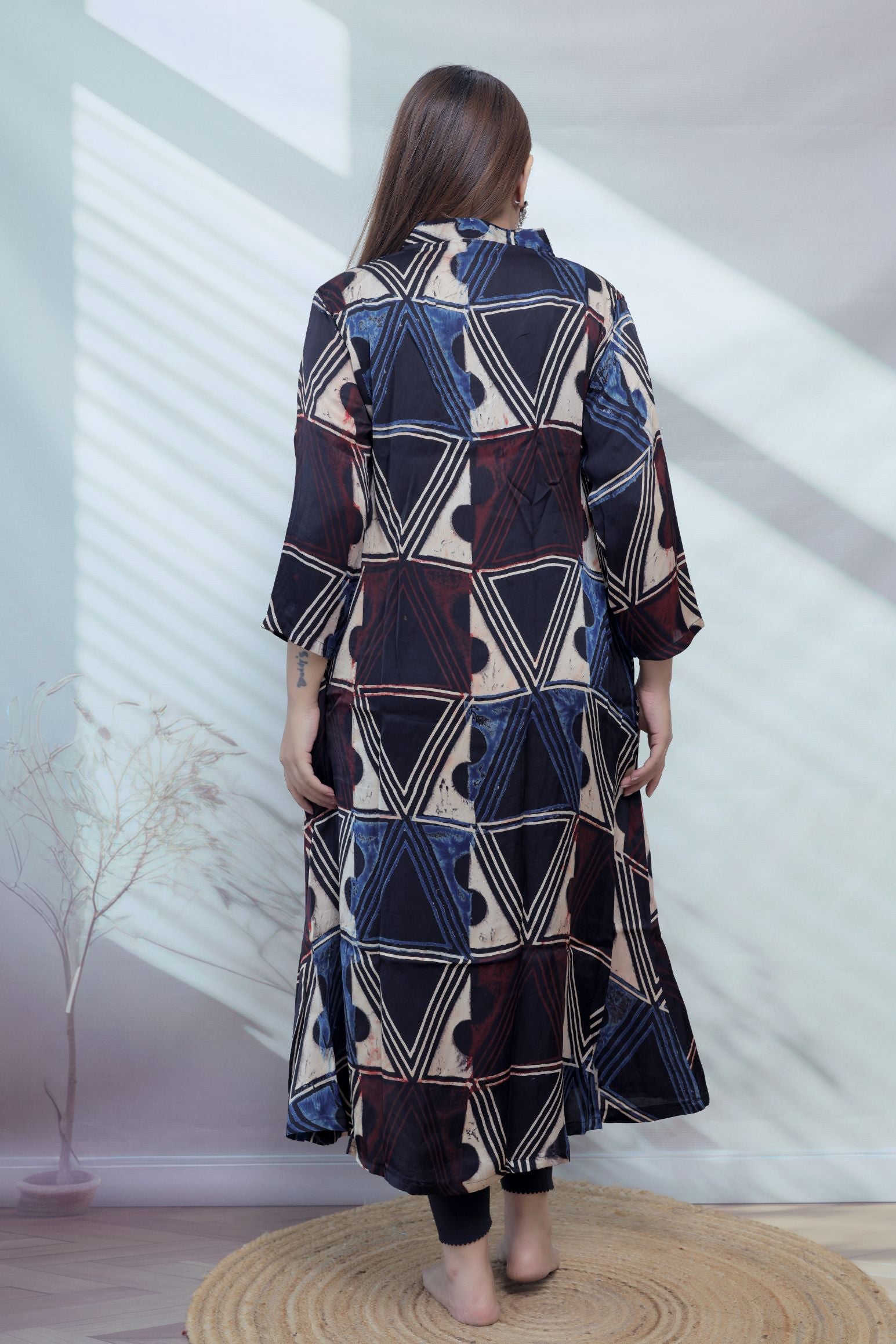 Keshvi Ajarakh Modal Silk One piece Kurti