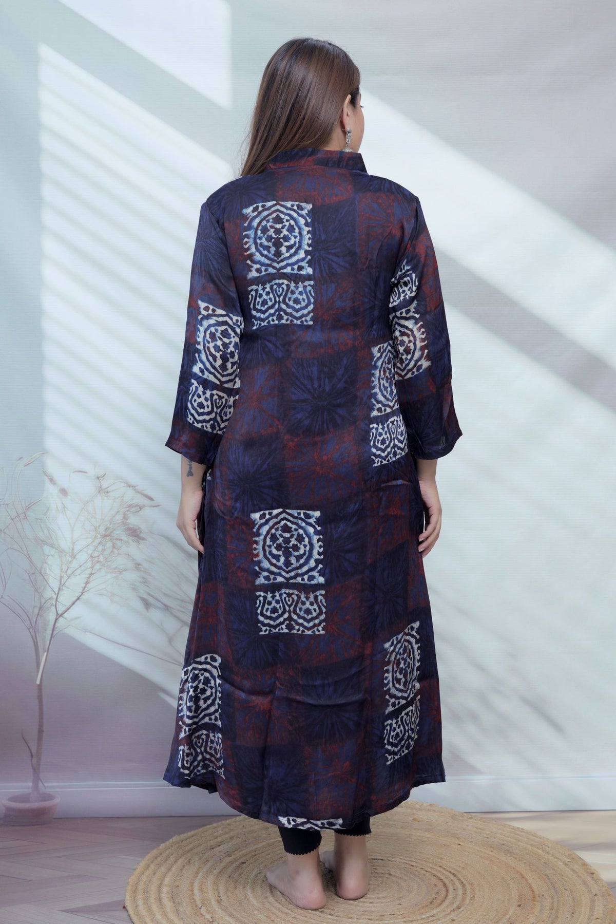 Keshvi Ajarakh Modal Silk One piece Kurti