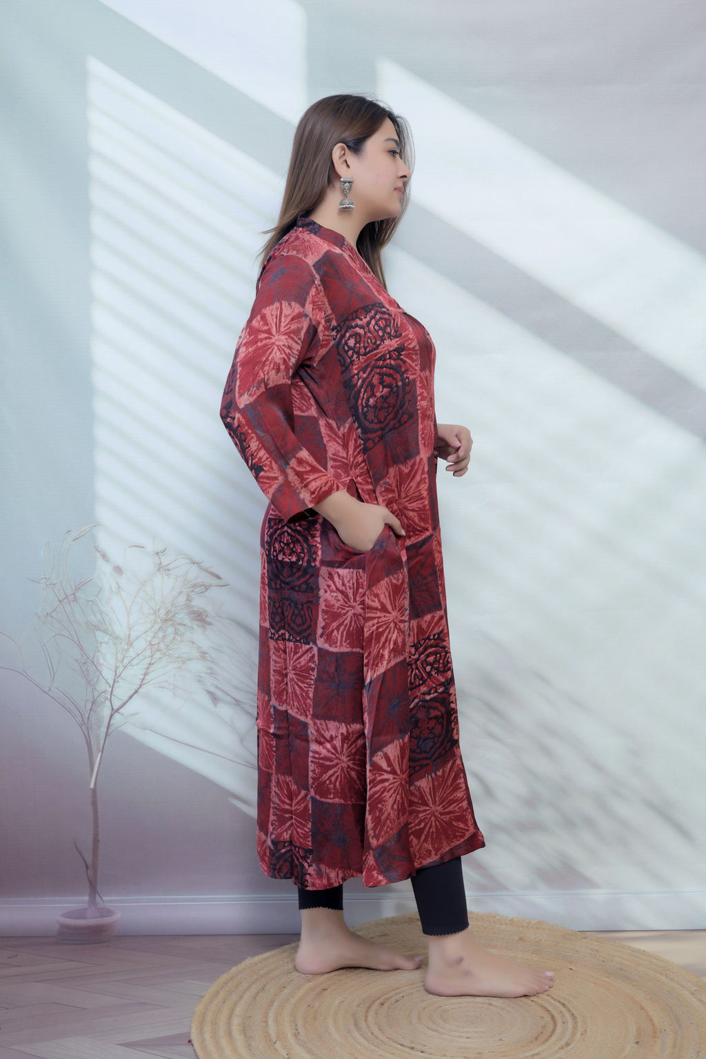 Keshvi Ajarakh Modal Silk One piece Kurti
