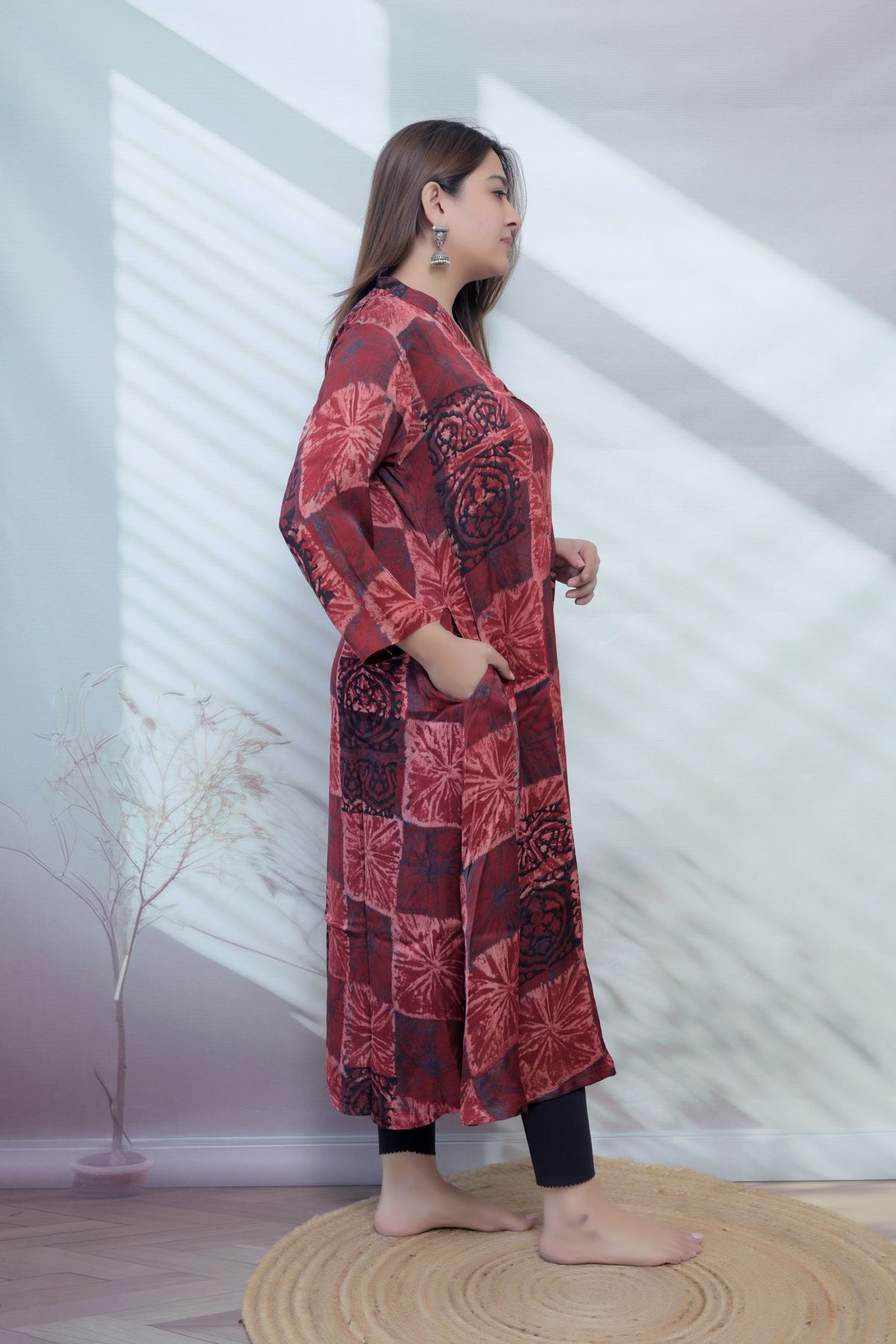 Keshvi Ajarakh Modal Silk One piece Kurti