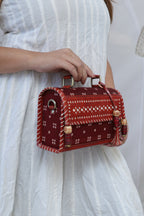 Maroon Bandhej Hut - The Sling