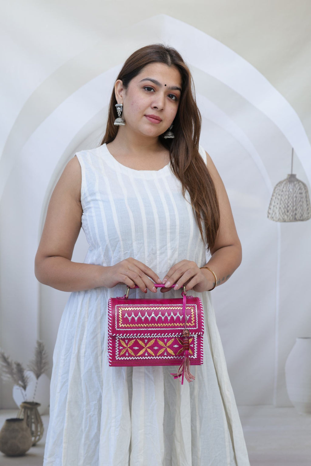 Kutchhi Pink Jari Hut - The Sling