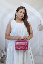 Kutchhi Pink Jari Hut - The Sling