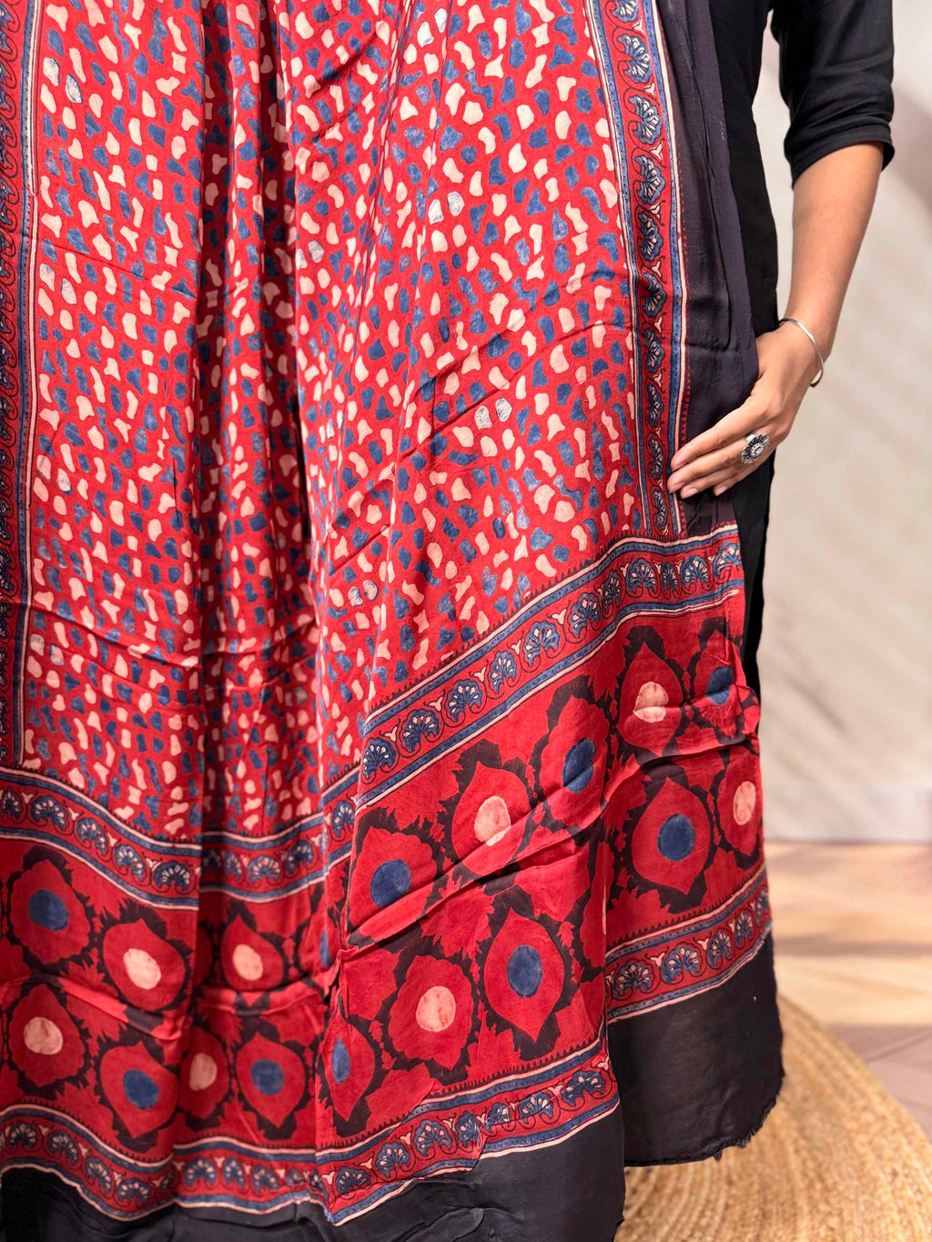 Ajarakh Modal Silk Dupatta