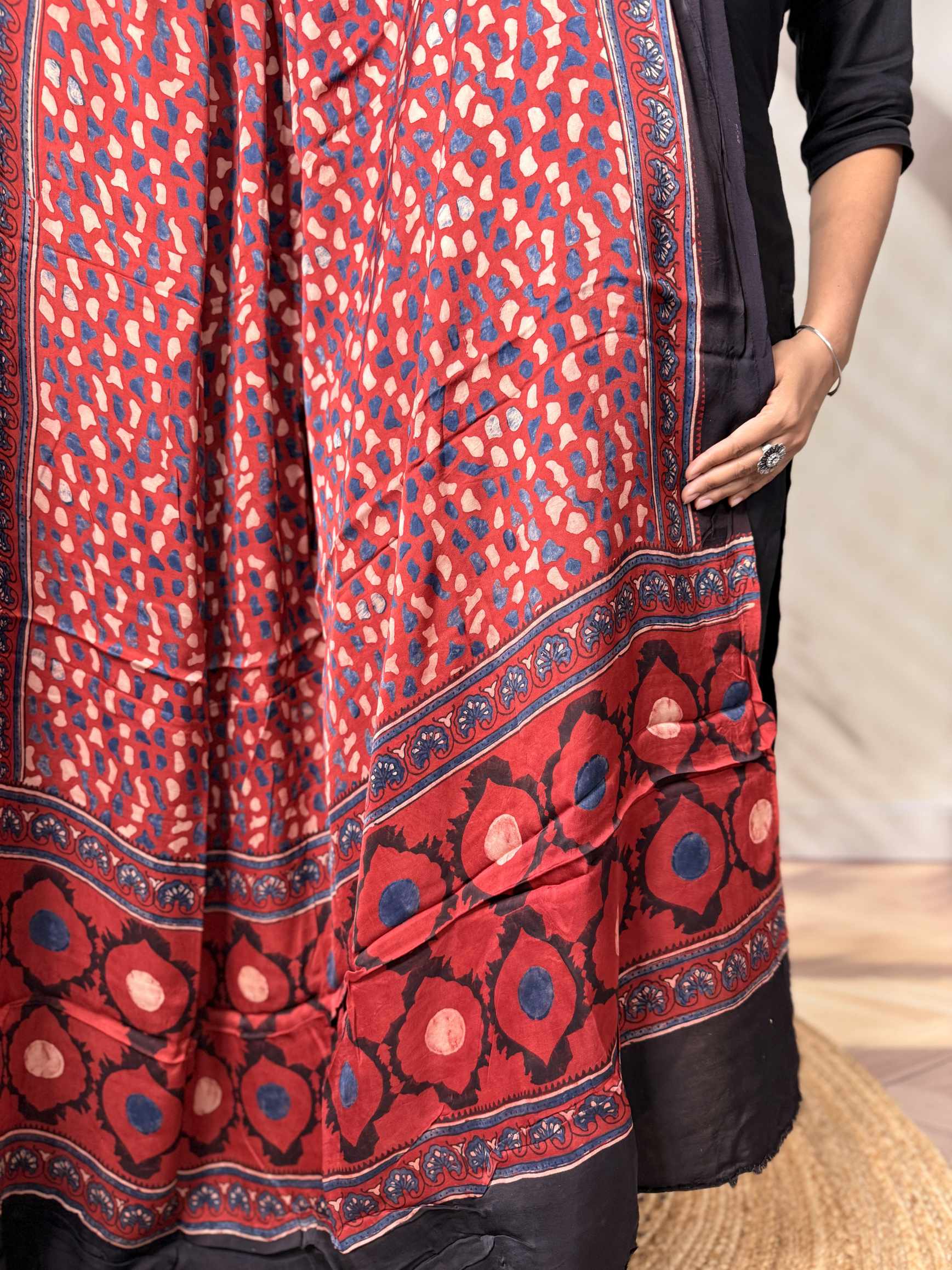 Ajarakh Modal Silk Dupatta