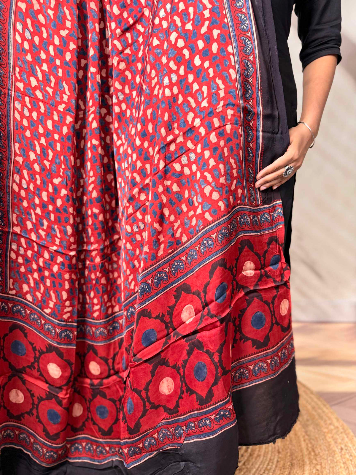 Ajarakh Modal Silk Dupatta