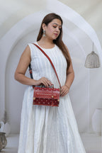 Maroon Bandhej Hut - The Sling