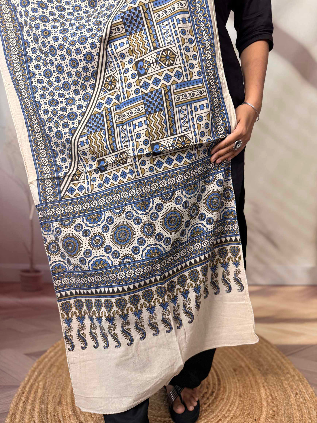Ajrakh Print Pure Cotton Stole